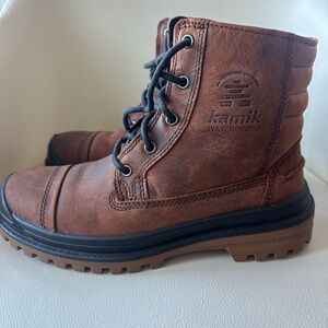 Kamik Men's Rugged Brown Lace-Up Boots